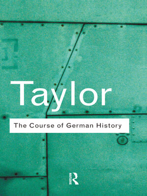 cover image of The Course of German History